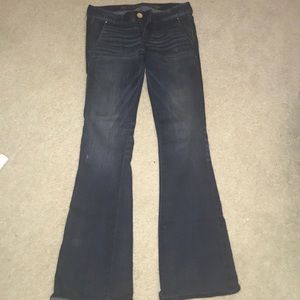 Express low rise flare jeans